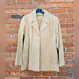 VTG WilsonLeather Tan Suede Jacket 1X | Genuine Leather Blazer |
